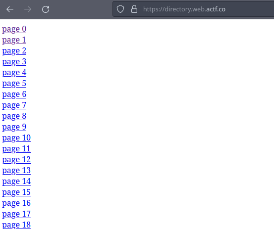 directory homepage